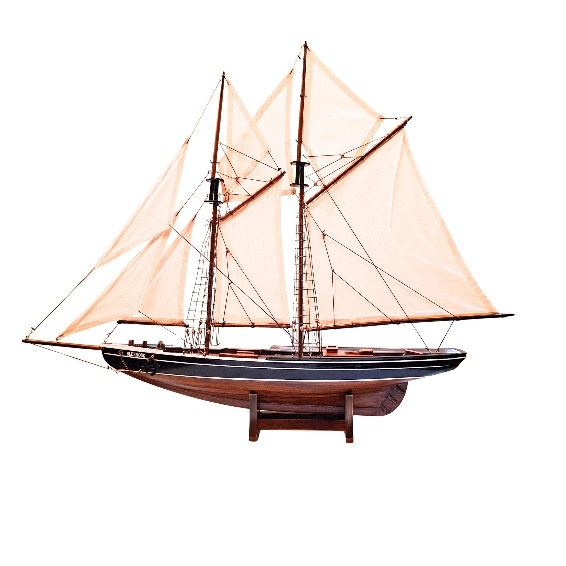 Maquette de goélette Bluenose - décoration marine 78 cm – 518
