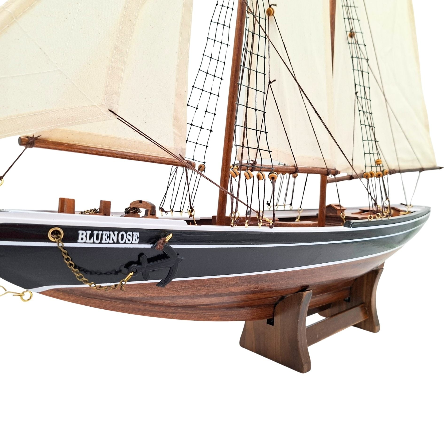 Maquette de goélette Bluenose - décoration marine 78 cm – 518
