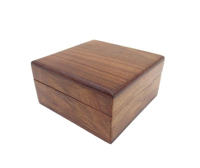 Brass Lens Compass CLEB in a Wooden Box with Engraving