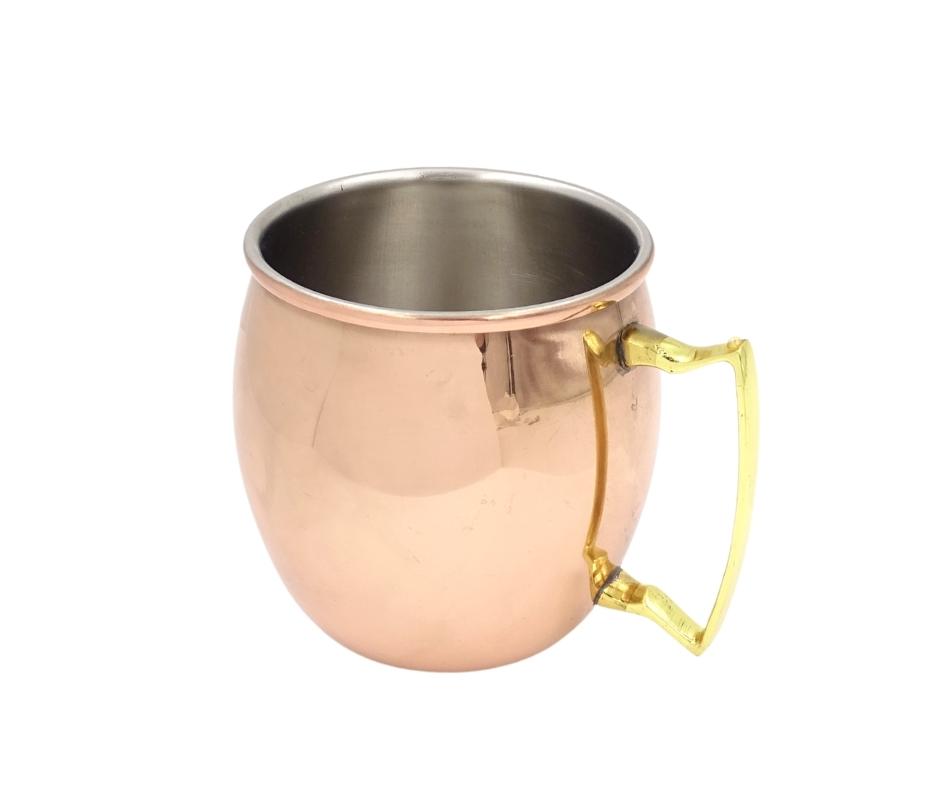 Koperen beker van roestvrij staal 304 - Inhoud 500ml, bedekt met een koperlaag - MM7012