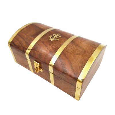 Coffret en bois marin vintage - DNU-020