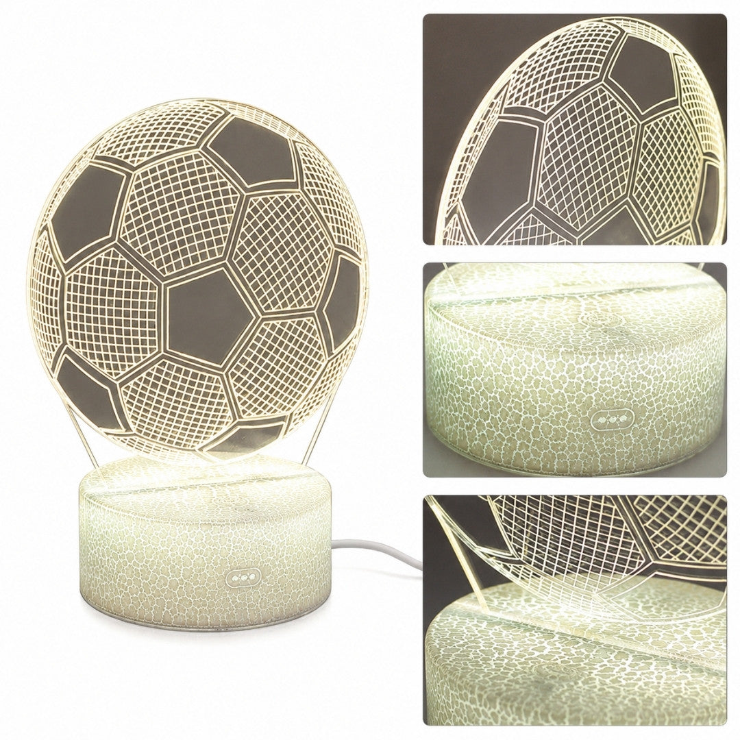 Nachtlicht Fußball - Geschenk für Fußballspieler, Gadget - 3 Farben - P107