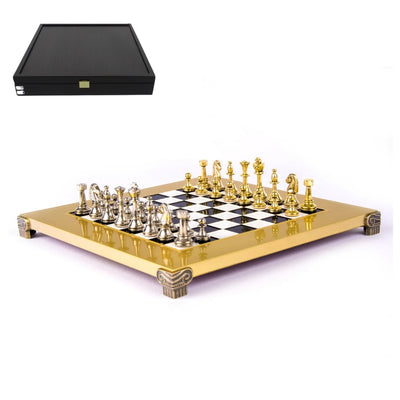 Échecs exclusifs en laiton 28x28cm - Staunton - S32BLA