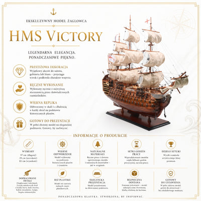 Modèle exclusif du voilier HMS Victory VIC80R