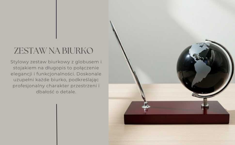 Ensemble décoratif élégant de bureau Globe Porte-stylo - Cadeau pour le patron – WBK