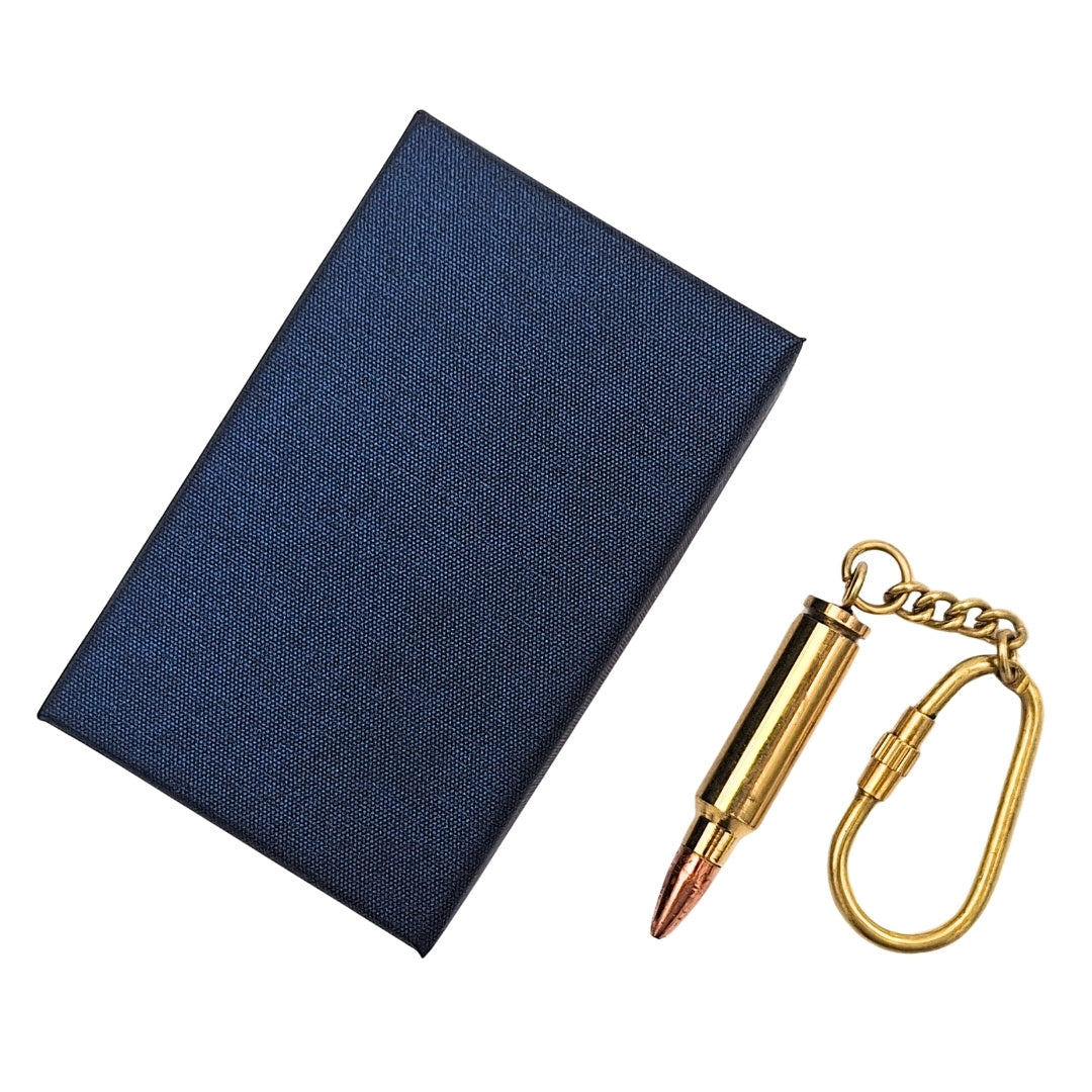 Porte-clés cartouche balle dans un coffret élégant - Cadeau militaire – KRT18A