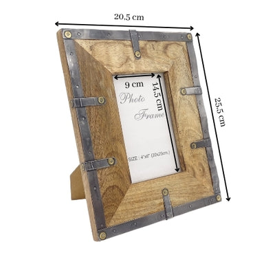 Cadre photo en bois - 20915A, format photo 10x15cm