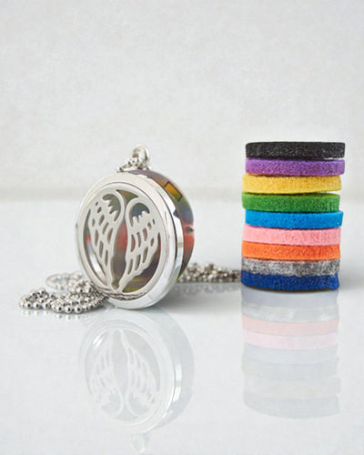 Aromalife Angelic Wings Necklace – Angel Wings Scent Locket 30 mm