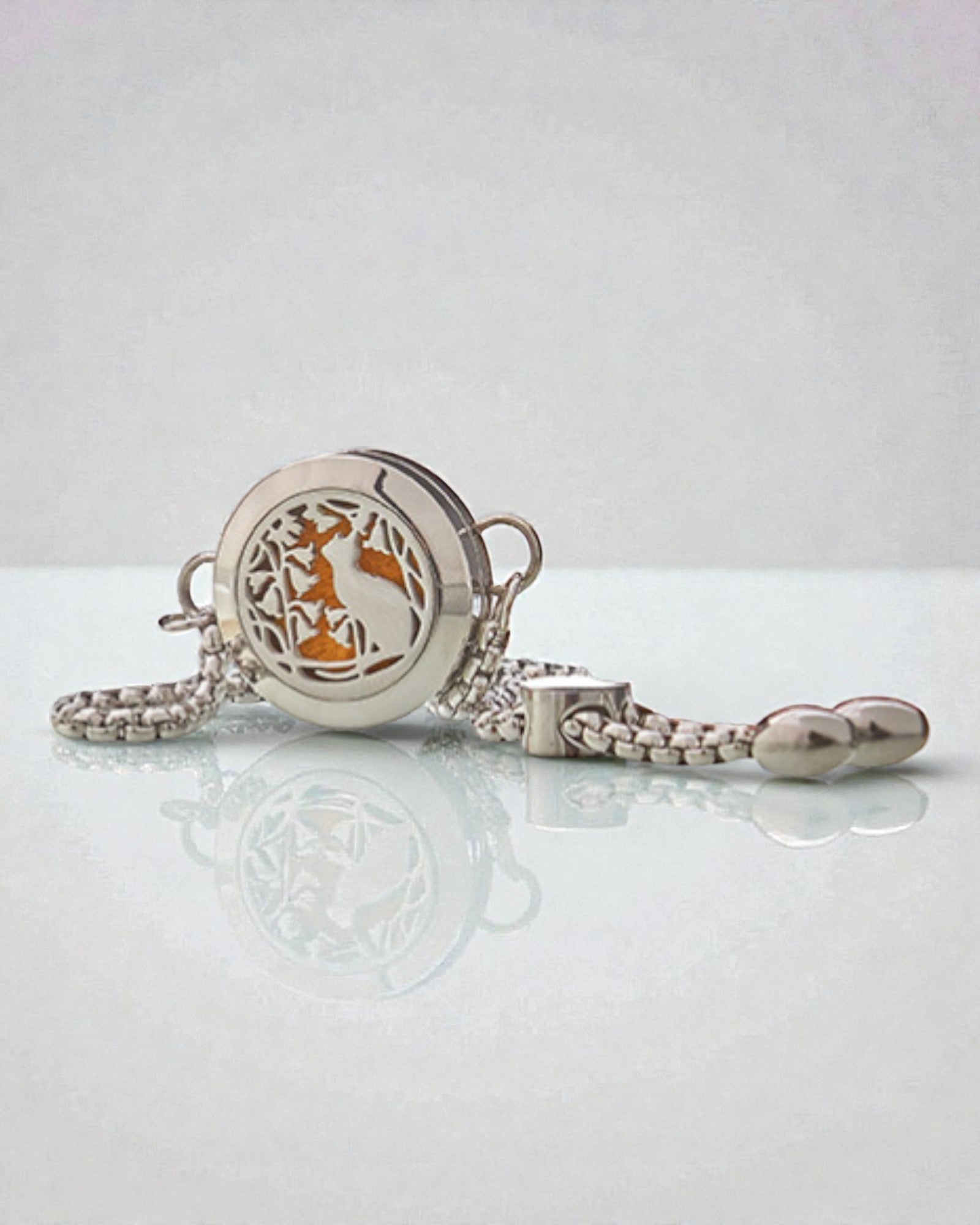 Bransoletka Aromalife Feline Bloom – Sekretnik Zapachu Kot i Kwiaty 20 mm