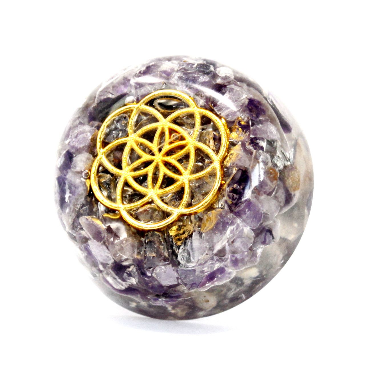 Orgonit-Schreibtisch-Kraftpakete - Amethyst-Kuppel