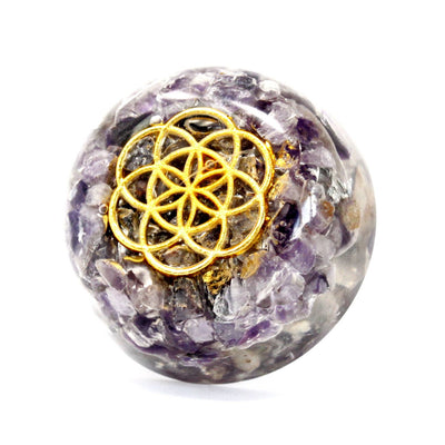 Orgonit-Schreibtisch-Kraftpakete - Amethyst-Kuppel