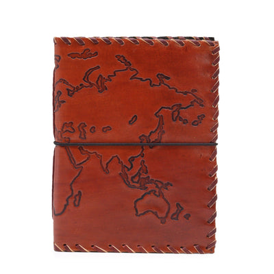 Journal de voyage en cuir Light Tan 17x13 cm