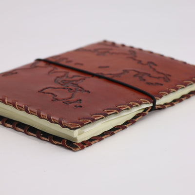 Journal de voyage en cuir Light Tan 17x13 cm