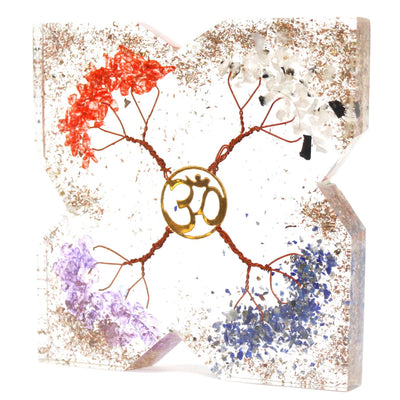 Pack d'Énergie de Bureau Orgonite - 4 Attire-Cuivre Arbres - Grand