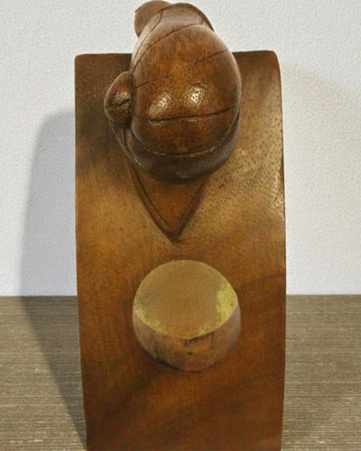 Tire-bouchon de sommelier – support à bouteille de vin en bois de suar, sculpté à la main et équilibré