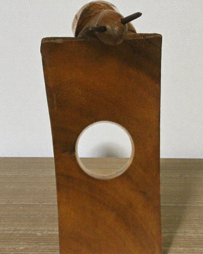 Tire-bouchon de sommelier – support à bouteille de vin en bois de suar, sculpté à la main et équilibré