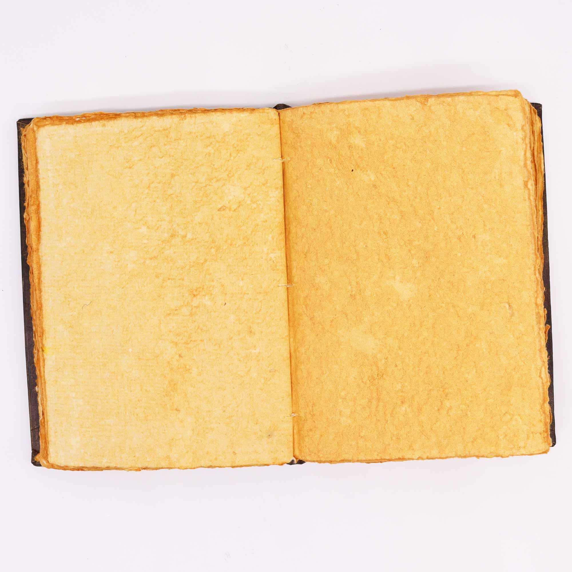Elegant notitieboek Hefty Brown Tan met Zinc Rose-motief