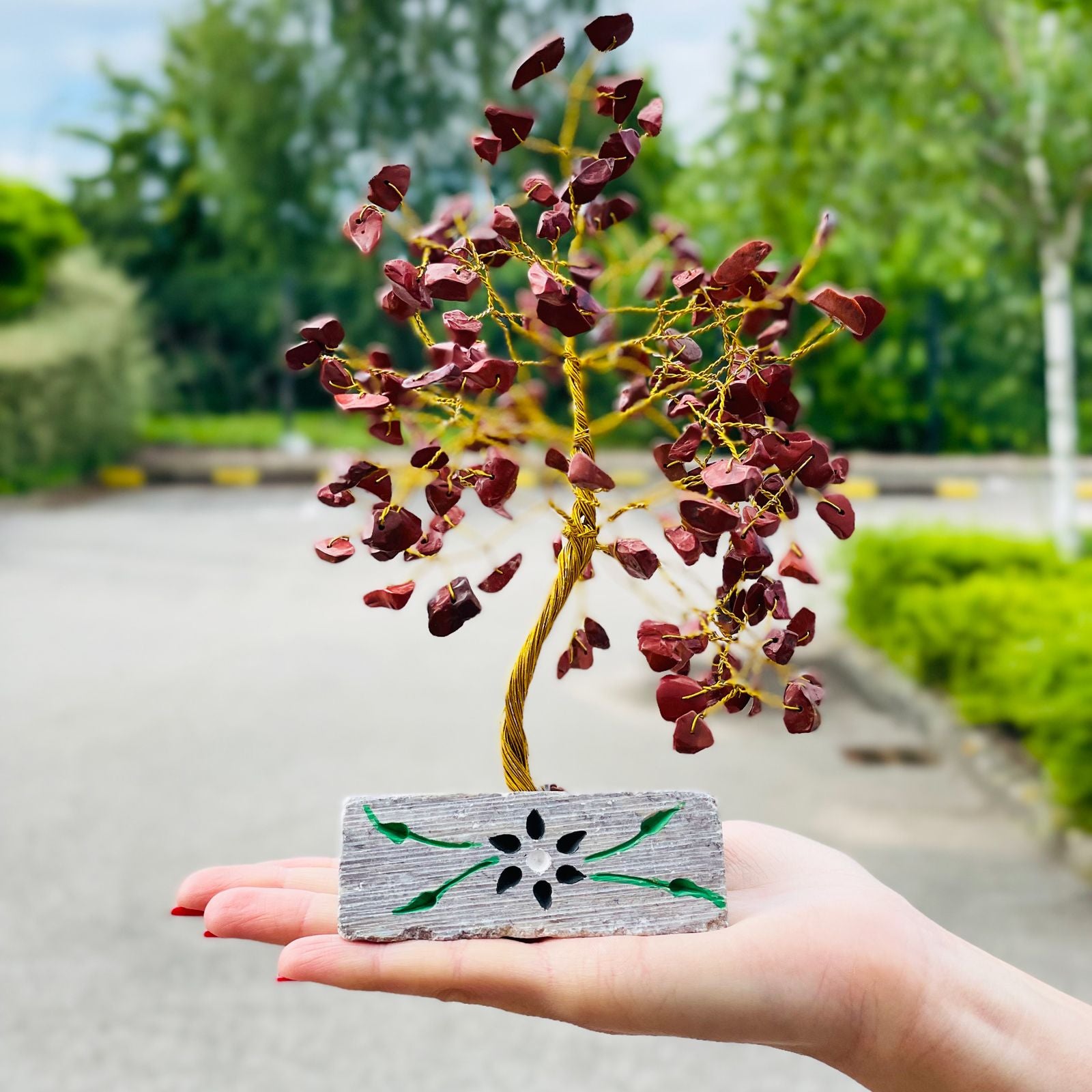 Arbre en Jaspe Rouge  