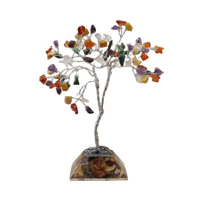 Arbre magique de pierres avec base en orgonite