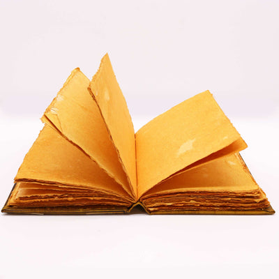 Hefty Coffee Tan Book met uilendecoratie