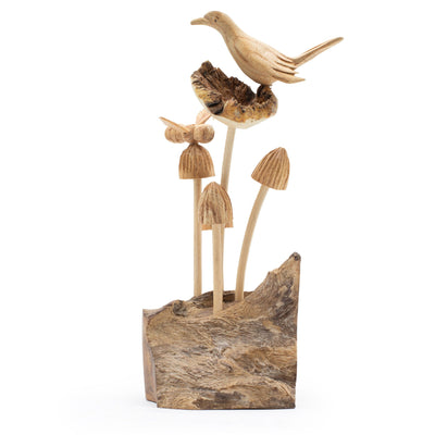 Sculpture en bois parasite