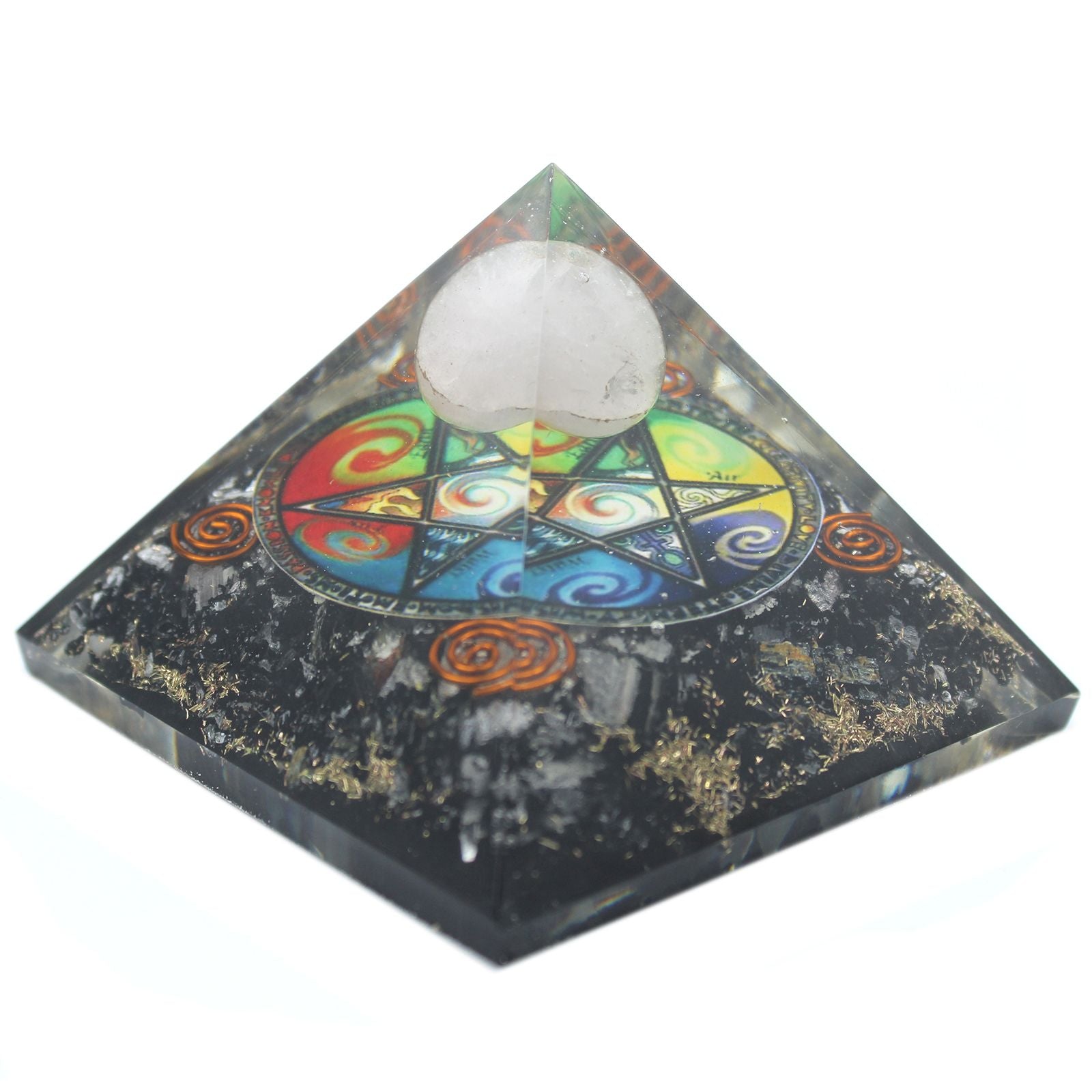 Pyramide Orgonite Midnight Pentagone