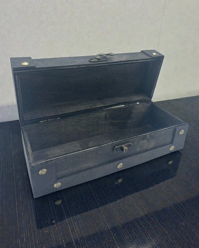 Slanke Theekist – Lange Grijze Kist