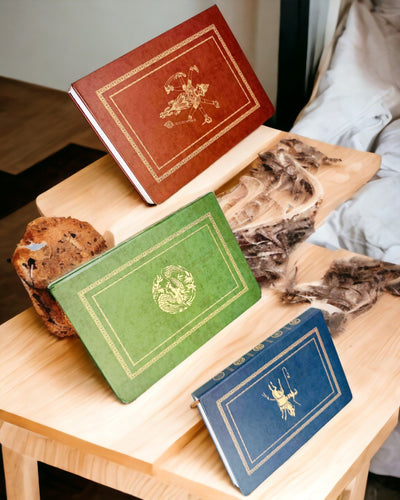 Carnet Vintage Marron avec Couverture Décorative de Style Rétro – Carnet de l'Explorateur – Marron, Vintage