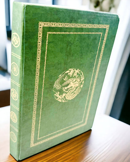 Green Decorative Notebook with Dragon Motif - Fantasy Inspirations, with Engraving