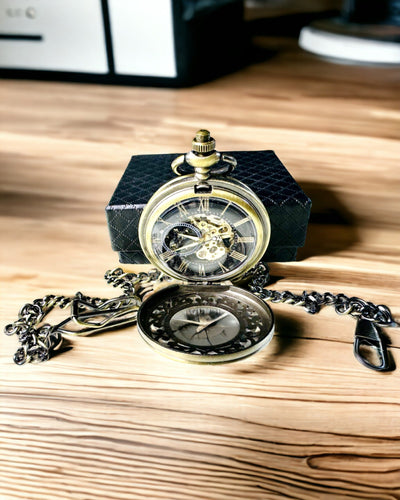 Ekskluzywny Zegarek Kieszonkowy "Heritage" - Mechaniczny i Wodoodporny