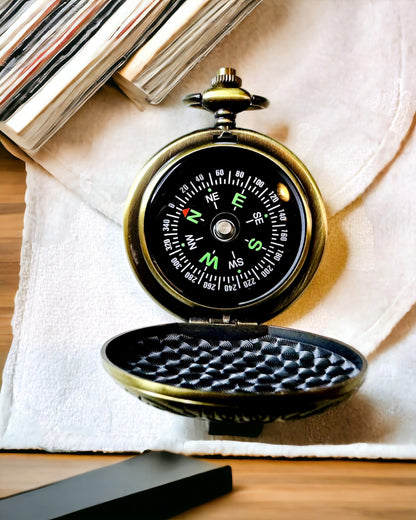 Taschenkompass Retro mit New York-Motiv – Multifunktionaler, Eleganter Kompass mit Abbild der Freiheitsstatue