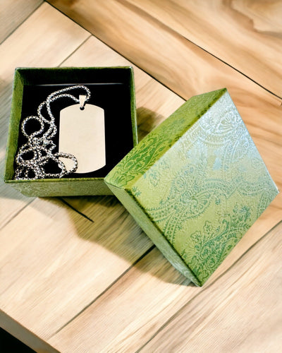 Collier avec Dog Tag "Trois Nuances de Style" - Plaque d'identité - Élégant Pendentif en Acier Inoxydable avec Option de Gravure