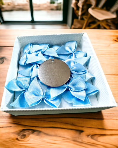 Ronde Hanger van Roestvrij Staal als cadeau met de mogelijkheid tot Personalisatie, graveren