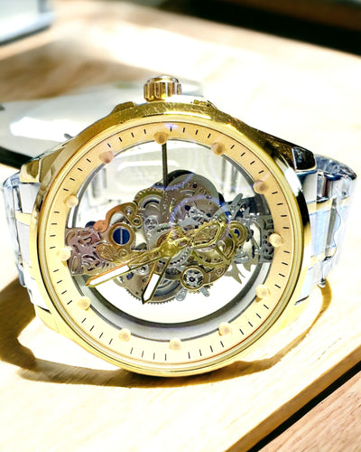 Montre Homme Quartz "Vision Sport" – Doublement Transparent en Aluminium