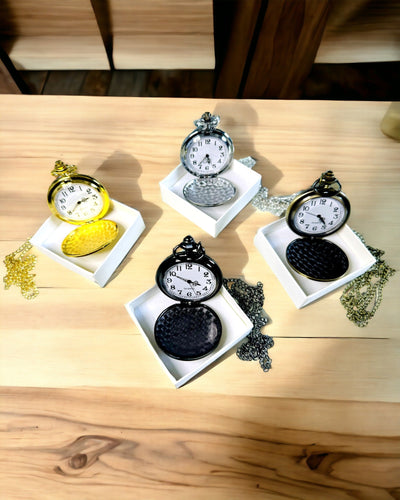 Montre de poche vintage personnalisable - or brossé