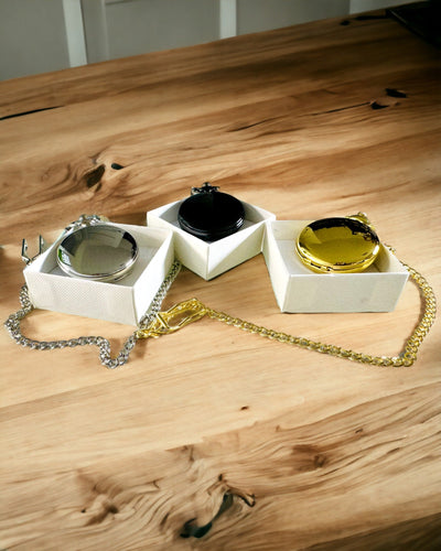 Montre de poche dorée avec possibilité de gravure