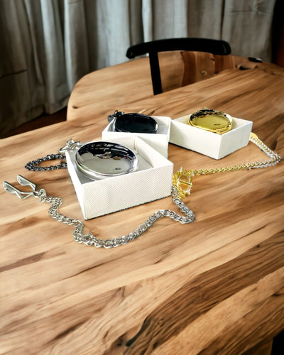 Montre de poche dorée avec possibilité de gravure