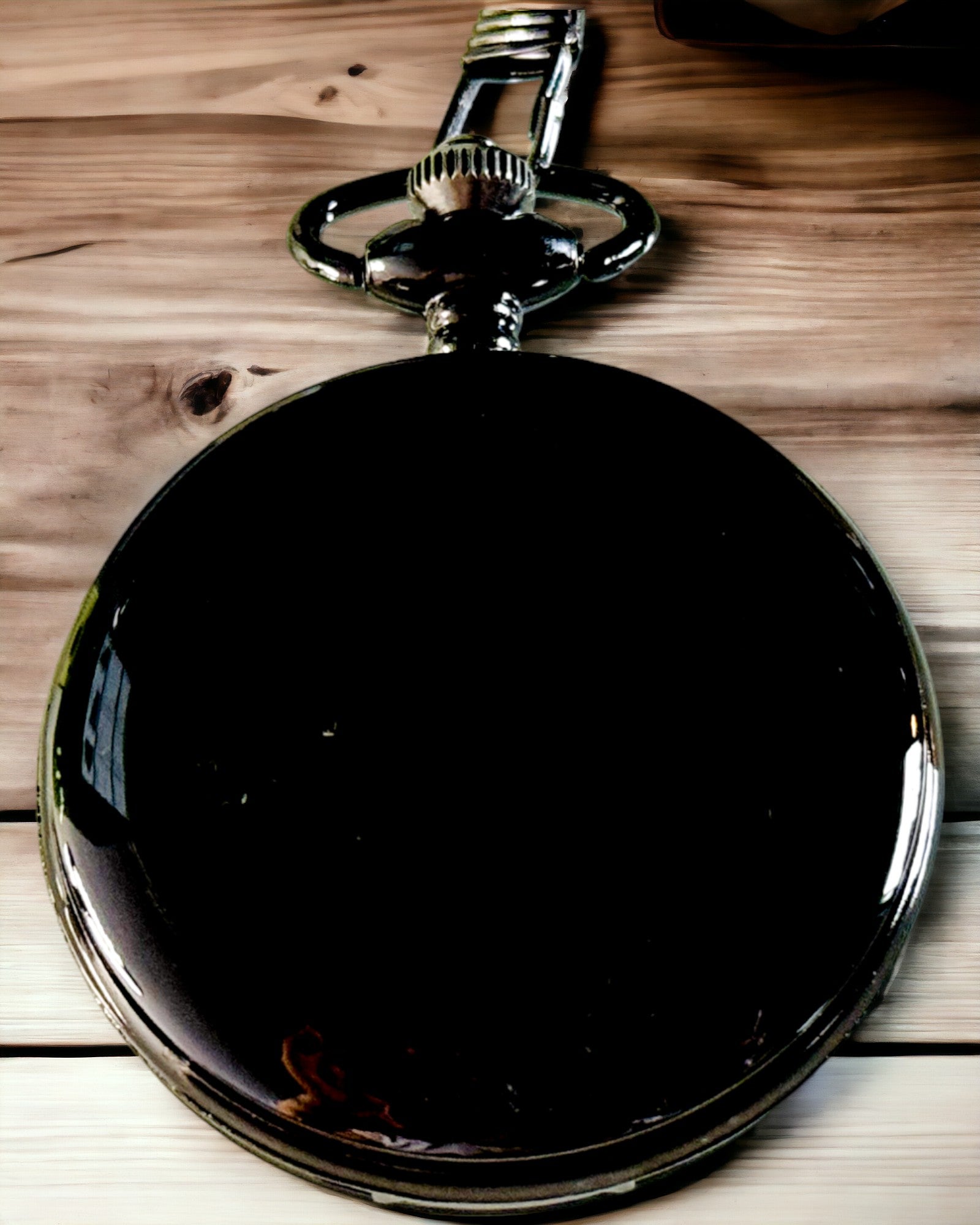Zwarte zakhorloge "Elegancja Czasu" met personalisatieoptie