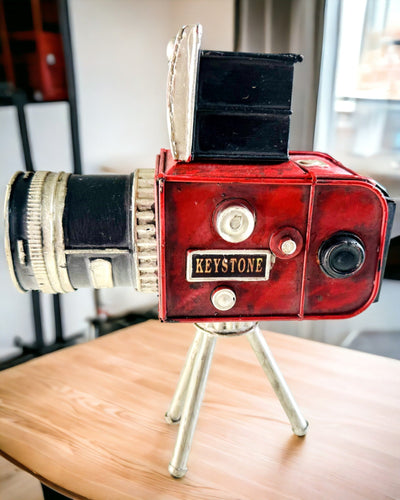 Decoratief Beeldje "Retro Camera Keystone" met Gravure Optie