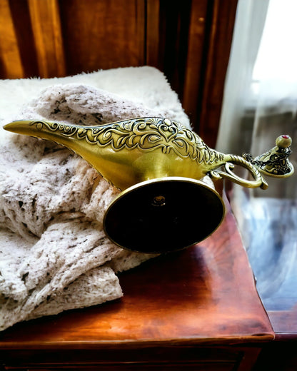 Lampe Magique d'Aladin avec Option de Gravure - Variante Or Haché