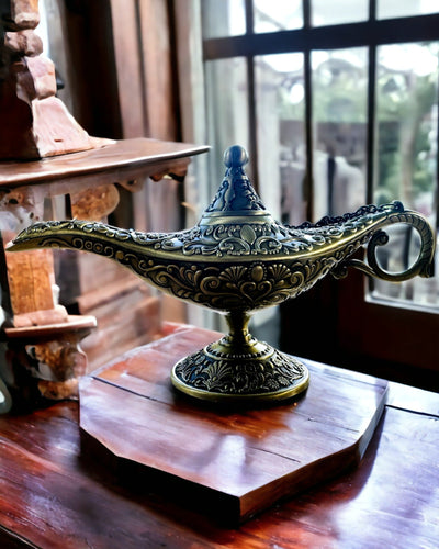 Lampe Magique d'Aladin avec Option de Gravure - Variante Or Haché