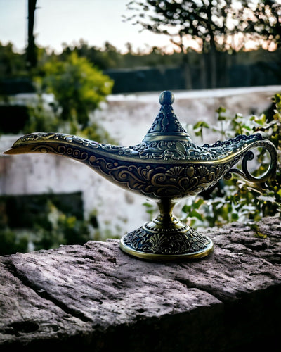Lampe Magique d'Aladin avec Option de Gravure - Variante Or Haché