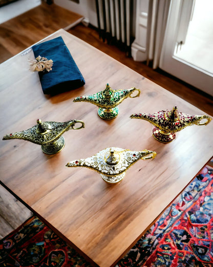 Lampe Magique d'Aladin avec Option de Gravure - Variante Or Haché