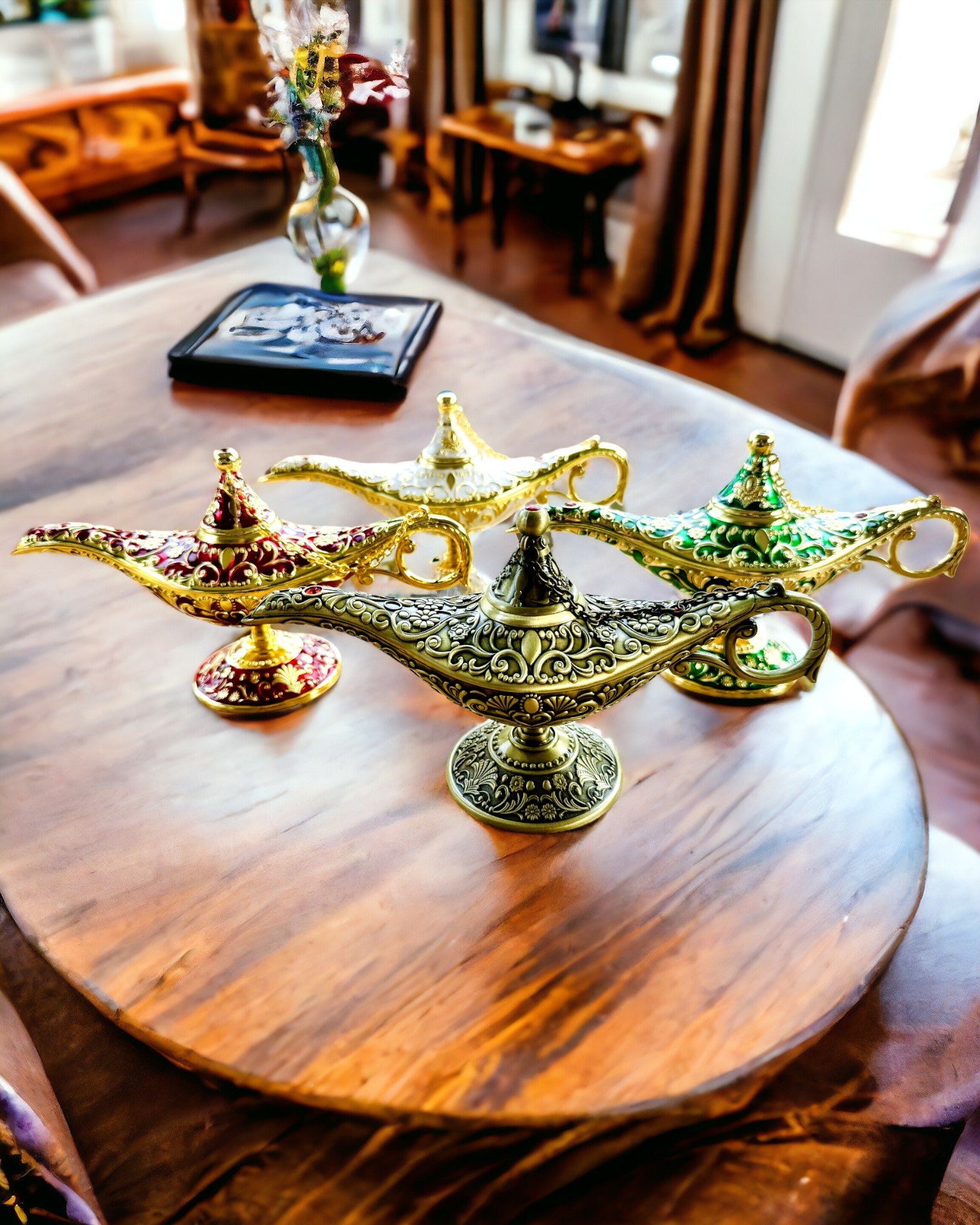 Lampe Magique d'Aladin avec Option de Gravure - Variante Or Haché