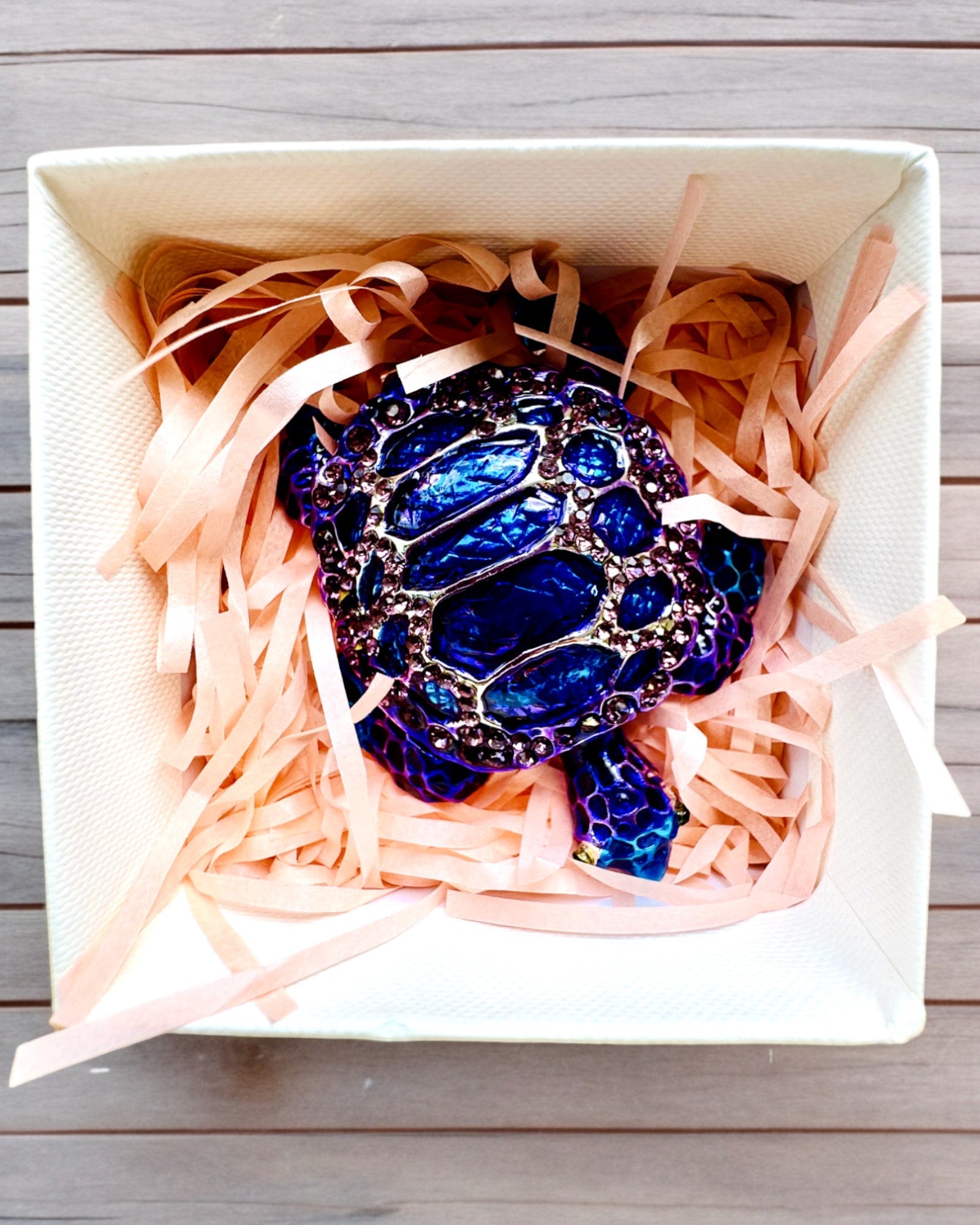 Magische Schat van de Schildpad - Sieradenkistje met personaliseerbare gravure, cadeau