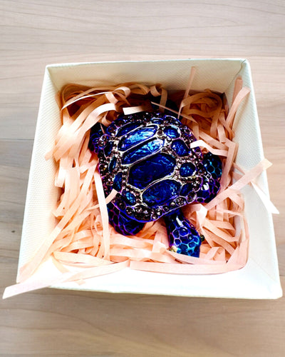 Magical Turtle Treasure - Jewelry Box with Custom Engraving Option, Gift