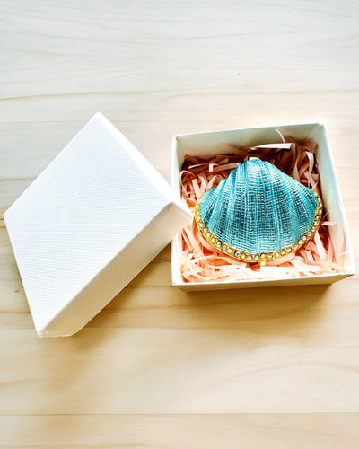 Skarbiec Wspomnień Muszelka - Sieradenkluis met de mogelijkheid voor personalisatie met gravure, cadeau