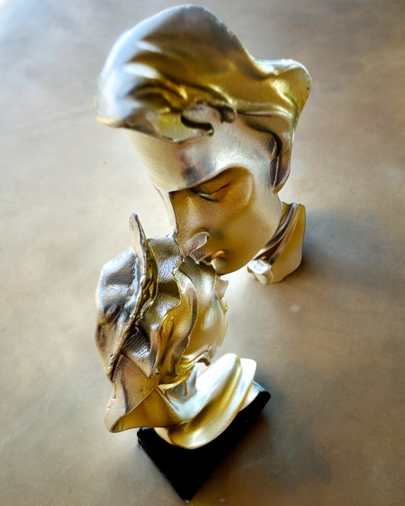 Figurine "Élégance en Pierre" couleur argent - 13,5 cm de hauteur, Décorative avec Option de Gravure
