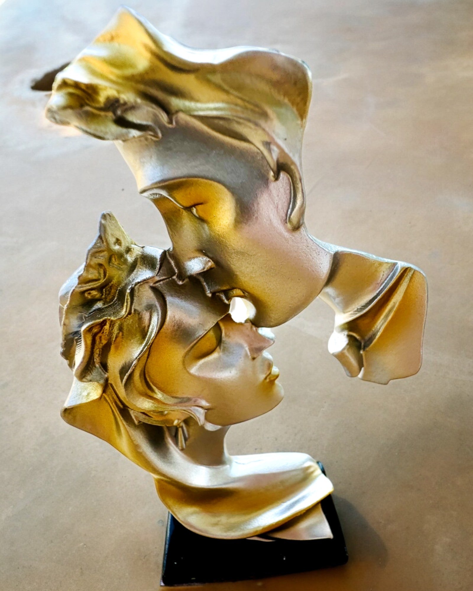 Figurine "Élégance en Pierre" couleur argent - 13,5 cm de hauteur, Décorative avec Option de Gravure