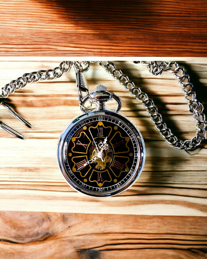 Vintage Style Pocket Watch with Engraving Option